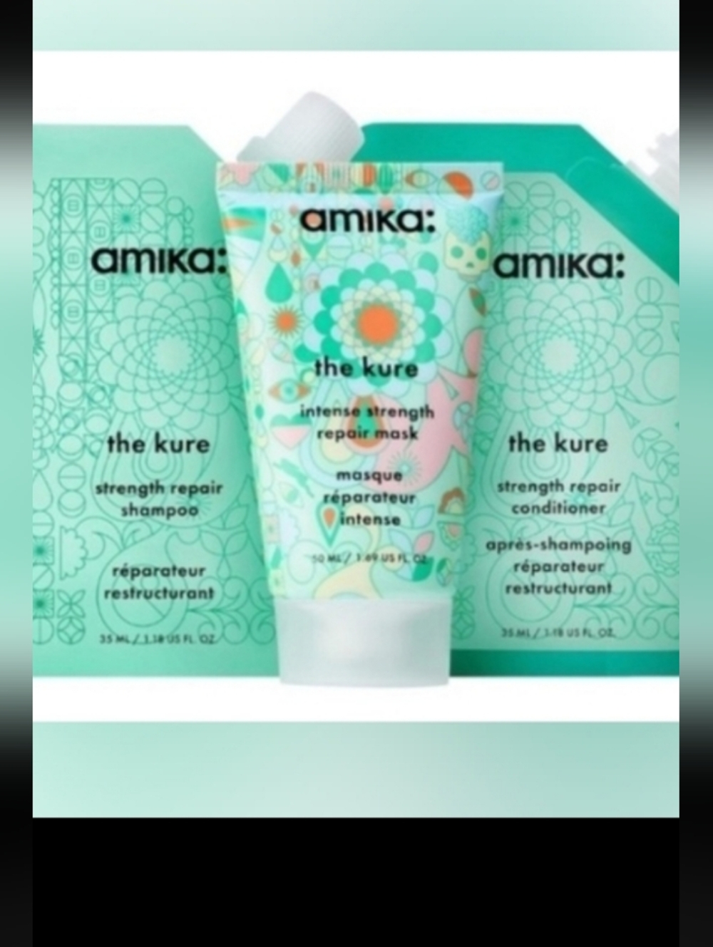Amika The Kure Repair Hair Mask Set Out Of The Box